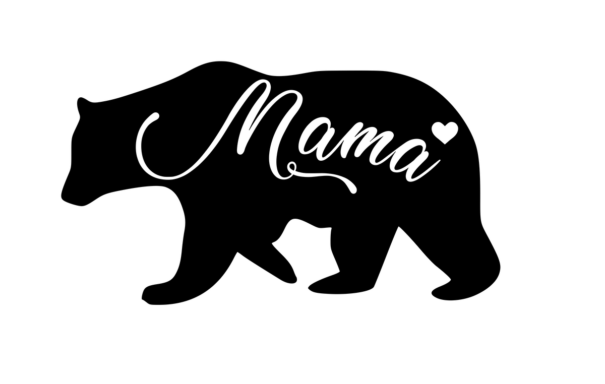 Mama Bear Digital DXF, PNG