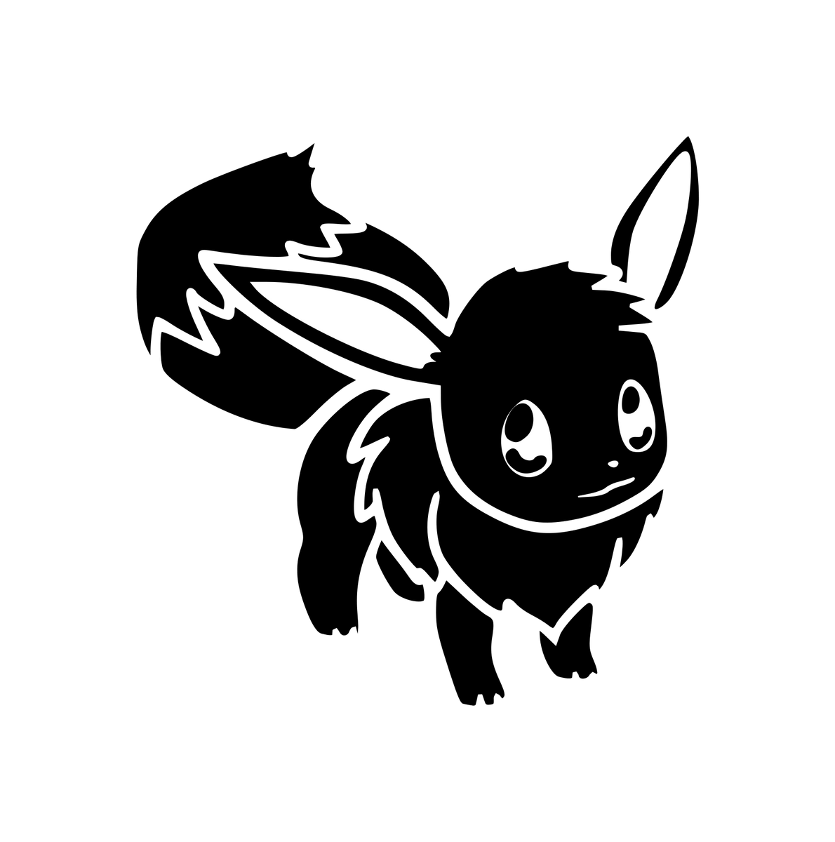 pokemon eevee silhouette - Google Search