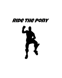 Fortnite | Emote "Ride the Pony" Digital DXF | PNG | SVG Files!