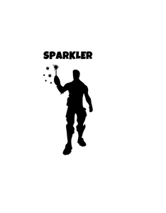 Fortnite | Emote "Sparkler" Digital DXF | PNG | SVG Files!